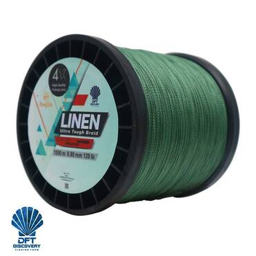 DFT Bojin 4X Linen İp Misina 0.80 mm 1000m Yeşil