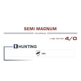 FIOCCHI SEMI MAGNUM 12 Ga 42 G. No:4/0 - Thumbnail