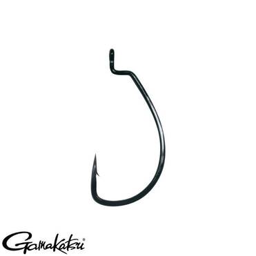 GAMAKATSU Worm Offset Ewg Sl #2/0 Siyah 1/6