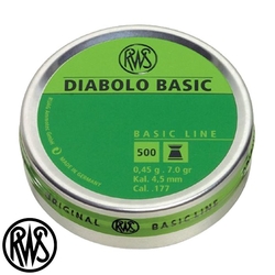 RWS Aır Gun Pellets - RWS Diabolo Basic 4,5M 0,45G Havalı Saçma *500