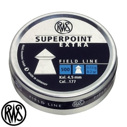 RWS Aır Gun Pellets - RWS Superpoint Extra 4,5M 0,53G Havalı Saçma *500