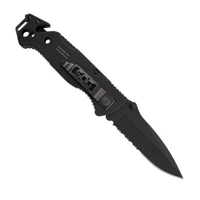 SOG FF-25 Escape Tırtıklı Çakı - Siyah