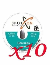 Spot On - Spot On Hercules 6,35 mm 10 Paket Havalı Tüfek Saçması (44 Grain - 1250 Adet)