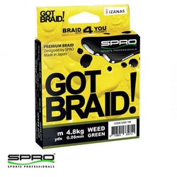 Spro - SPRO Got Braid! 0,13MM 300M Yeşil İp Misina