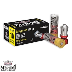 Sterling - STERLING 12 Cal. Magnum 40 G. Tek Kurşun Fişek