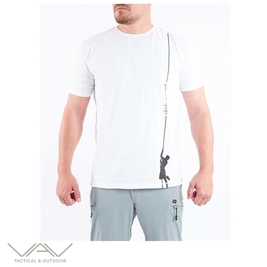 VAV Tactical & Outdoor - VAV Baseti-02 Yuv. Yaka Tişört Beyaz Dağcı D. XXL