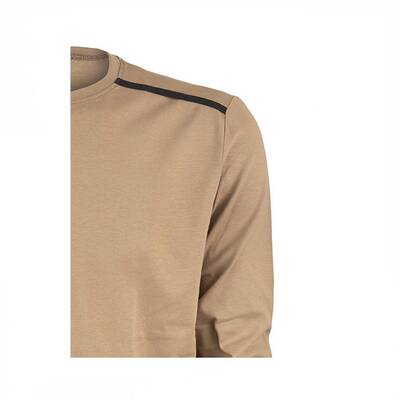 VAV Baseti-04 Uzun Kol Sweatshirt Bej XS