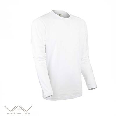 VAV Baseti-04 Uzun Kol Sweatshirt Beyaz L