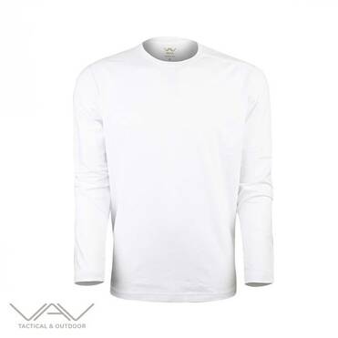 VAV Baseti-04 Uzun Kol Sweatshirt Beyaz XXL