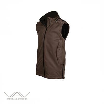 VAV Softshell Yelek Kahverengi M