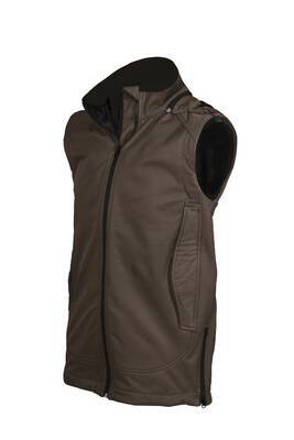 VAV Softshell Yelek Kahverengi M