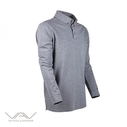 VAV Tactical & Outdoor - VAV Tlac-02 Polo Yaka Uzun Kollu Tişört Gri L