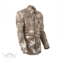 VAV Tactical & Outdoor - VAV Uzun Kol Gömlek Tactek-02 Bej Kamuflaj S